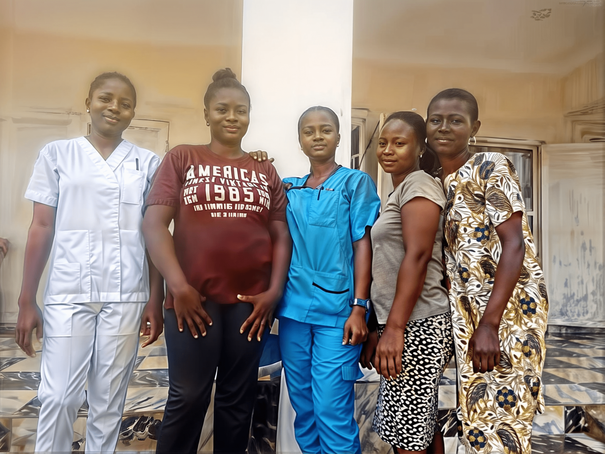 Volunteers at Ofure Orphanage